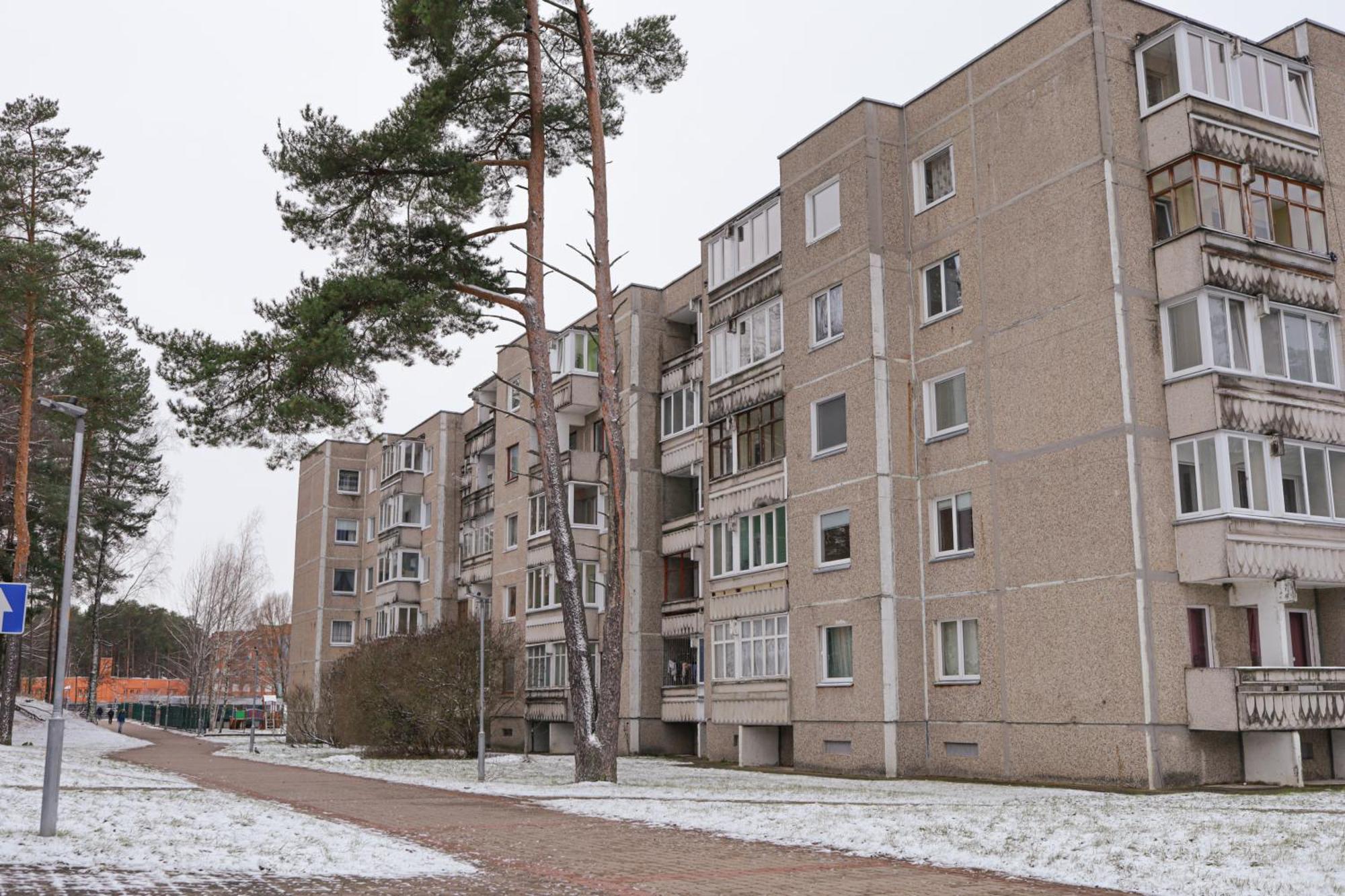 Visaginas Flat White Apartment Екстериор снимка
